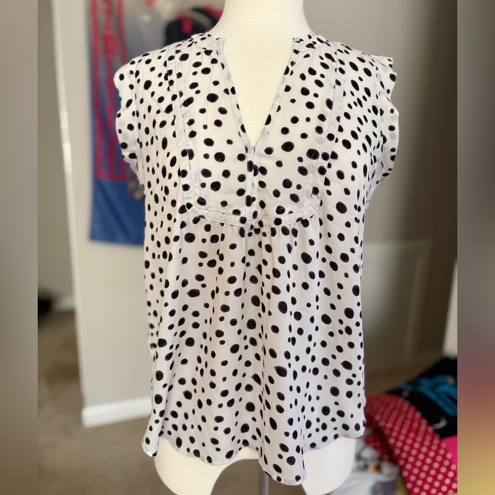 LOFT Dalmatian Print Top